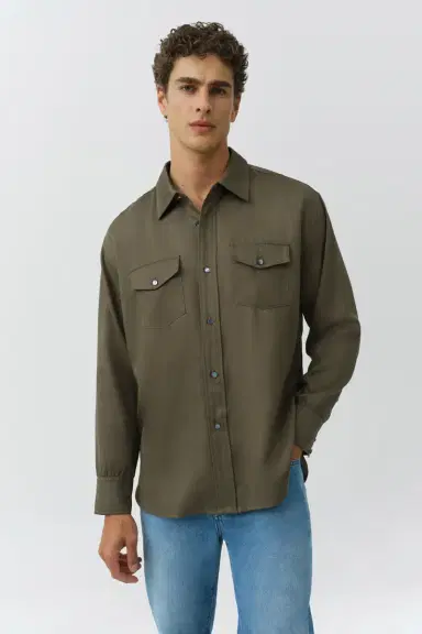 Simkhai Carter Refined Workwear Shirt | Thumbnail 3 Simkhai Carter Refined Workwear Shirt | Thumbnail 3
