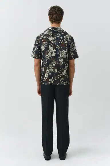 Simkhai Casper Printed Silk Shirt | Thumbnail 4 Simkhai Casper Printed Silk Shirt | Thumbnail 4