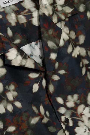 Simkhai Casper Printed Silk Shirt | Thumbnail 7 Simkhai Casper Printed Silk Shirt | Thumbnail 7