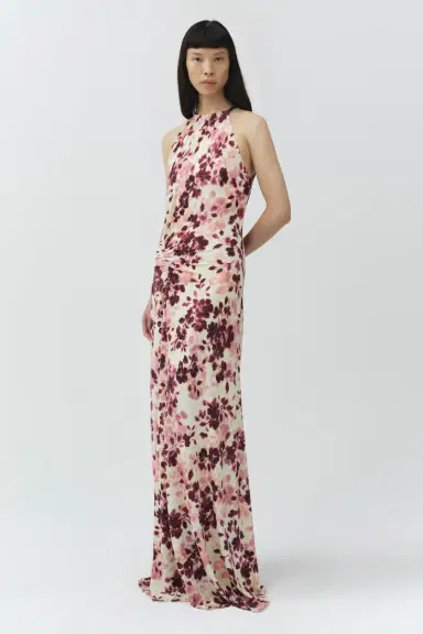 Simkhai Cerin Draped Jersey Halter Maxi Dress | Thumbnail 4 Simkhai Cerin Draped Jersey Halter Maxi Dress | Thumbnail 4