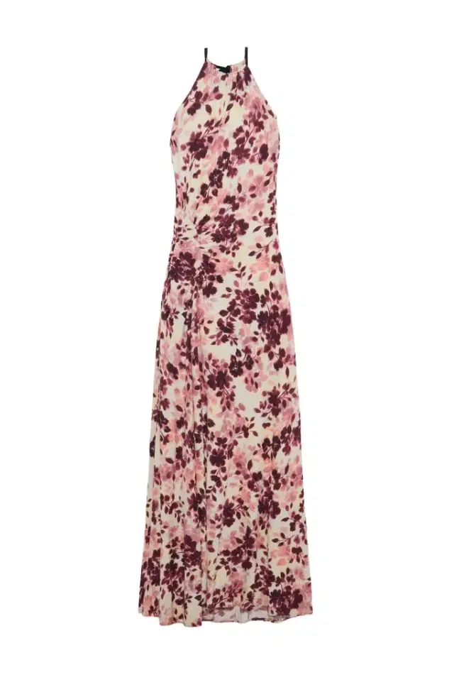 Cerin Draped Jersey Halter Maxi Dress Cerin Draped Jersey Halter Maxi Dress