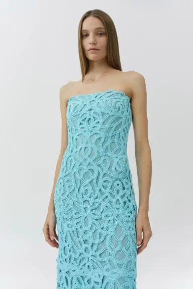 Simkhai Clairis Lace Bustier Midi Dress | Thumbnail 3 Simkhai Clairis Lace Bustier Midi Dress | Thumbnail 3