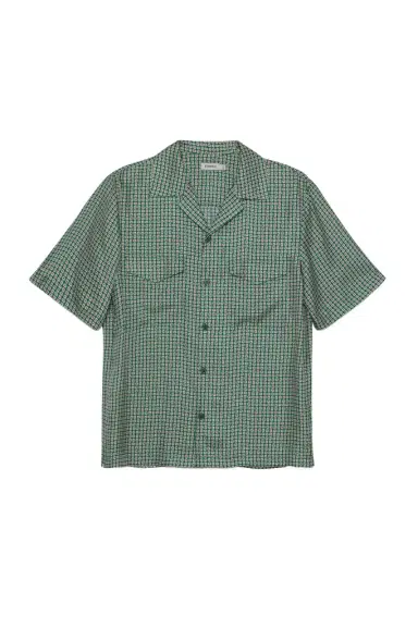 Simkhai Clarke Silk Foulard Camp Shirt | Thumbnail 1 Simkhai Clarke Silk Foulard Camp Shirt | Thumbnail 1