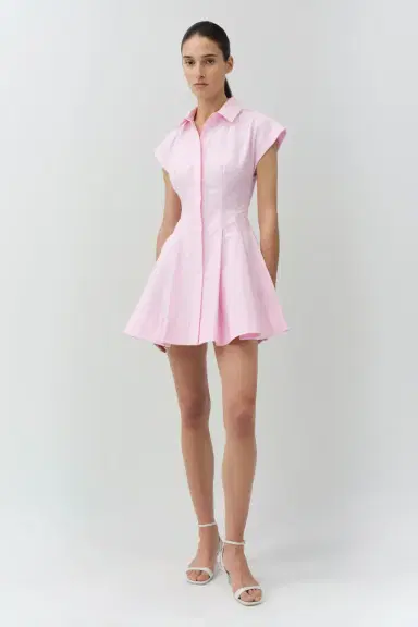 Simkhai Clemmie Cotton Mini Dress | Thumbnail 4 Simkhai Clemmie Cotton Mini Dress | Thumbnail 4