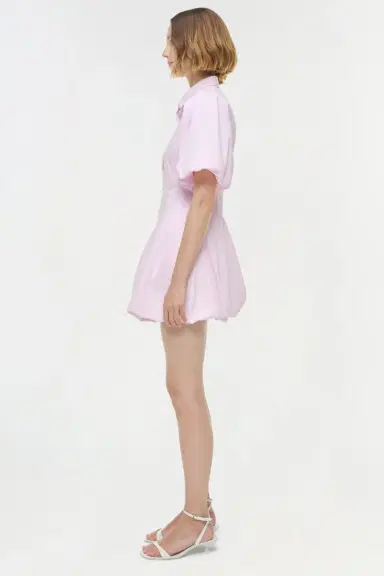Simkhai Cleo Balloon Pintuck Mini Dress | Thumbnail 4 Simkhai Cleo Balloon Pintuck Mini Dress | Thumbnail 4