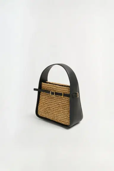 Simkhai Cleo Mini Raffia Bucket Bag | Thumbnail 4 Simkhai Cleo Mini Raffia Bucket Bag | Thumbnail 4