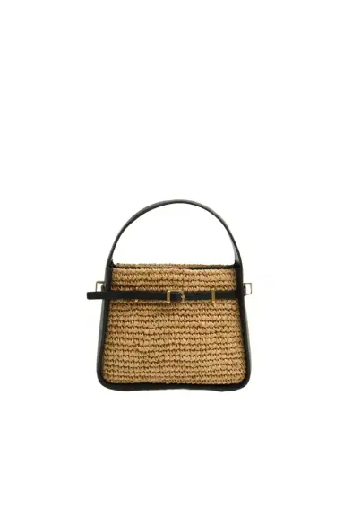 Simkhai Cleo Mini Raffia Bucket Bag | Thumbnail 1 Simkhai Cleo Mini Raffia Bucket Bag | Thumbnail 1