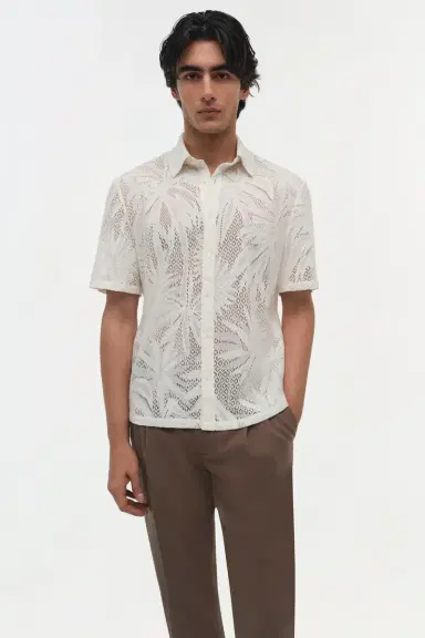 Simkhai Conrad Lace Shirt | Thumbnail 3