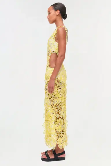 Simkhai Corinna Lace Midi Dress | Thumbnail 4