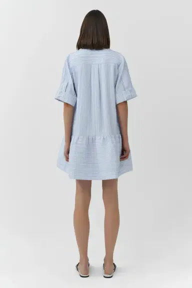 Simkhai Cris Short Sleeve Shirt Dress | Thumbnail 5 Simkhai Cris Short Sleeve Shirt Dress | Thumbnail 5