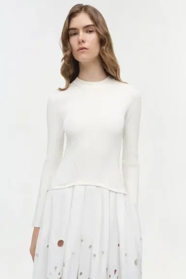 Simkhai Daila Embroidered Knit Midi Dress | Thumbnail 3 Simkhai Daila Embroidered Knit Midi Dress | Thumbnail 3