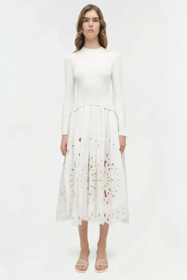 Simkhai Daila Embroidered Knit Midi Dress | Thumbnail 7 Simkhai Daila Embroidered Knit Midi Dress | Thumbnail 7