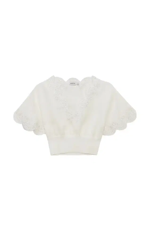 Simkhai Delphina Embroidered Linen Knit Top