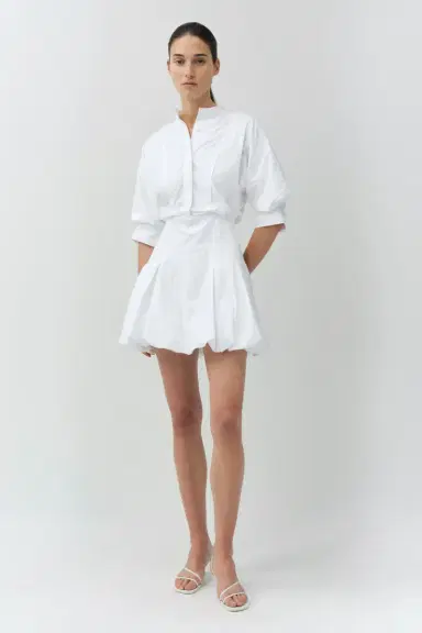 Simkhai Effie Cotton Bubble Mini Dress | Thumbnail 2