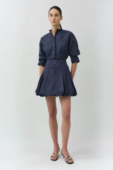 Simkhai Effie Cotton Bubble Mini Dress | Thumbnail 2