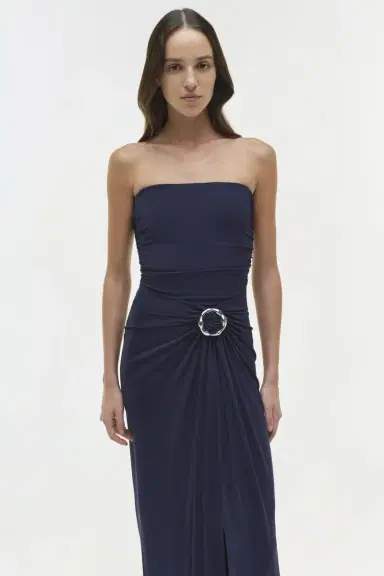 Simkhai Emma Jersey Strapless Gown | Thumbnail 3 Simkhai Emma Jersey Strapless Gown | Thumbnail 3
