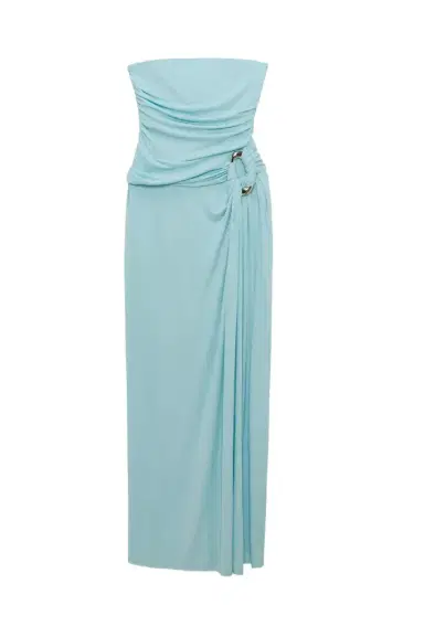 Simkhai Emma Strapless Draped Jersey Bustier Gown | Thumbnail 1 Simkhai Emma Strapless Draped Jersey Bustier Gown | Thumbnail 1