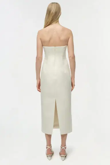 Simkhai Enid Satin Bustier Midi Dress | Thumbnail 5