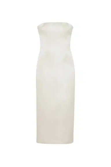 Simkhai Enid Satin Bustier Midi Dress | Thumbnail 1