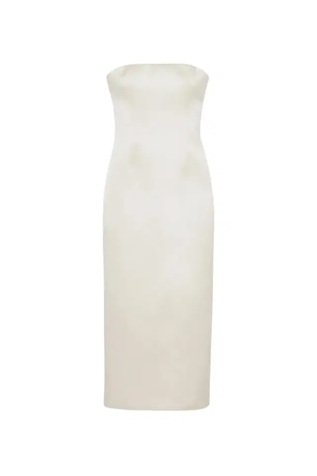 Simkhai Enid Satin Bustier Midi Dress