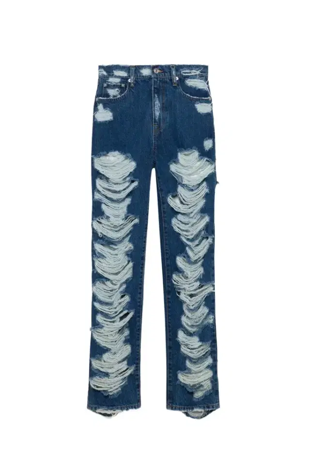Simkhai Erie High Waist Distressed Denim Pant