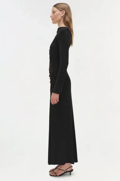 Simkhai Ferrera Draped Jersey Midi Dress | Thumbnail 4 Simkhai Ferrera Draped Jersey Midi Dress | Thumbnail 4