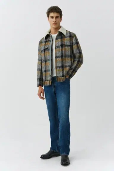 Simkhai Ford Plaid Trucker Jacket | Thumbnail 3 Simkhai Ford Plaid Trucker Jacket | Thumbnail 3