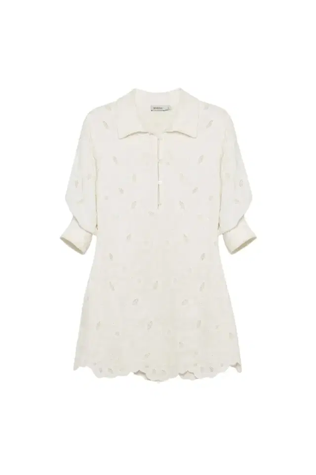 Simkhai Freya Embroidered Linen Mini Dress