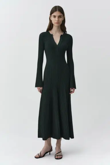 Simkhai Genna Compact Knit Midi Dress | Thumbnail 2 Simkhai Genna Compact Knit Midi Dress | Thumbnail 2