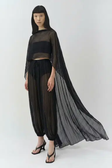 Simkhai Genoa Crinkle Jersey Cape | Thumbnail 4