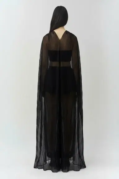 Simkhai Genoa Crinkle Jersey Cape | Thumbnail 5
