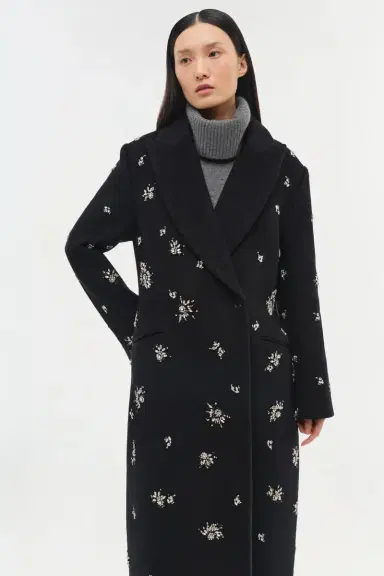 Simkhai Gianni Embellished Wool Coat | Thumbnail 3 Simkhai Gianni Embellished Wool Coat | Thumbnail 3