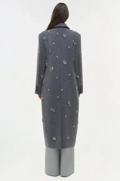 Simkhai Gianni Embellished Wool Coat | Thumbnail 6