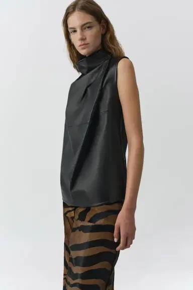 Simkhai Halley Leather Top | Thumbnail 4 Simkhai Halley Leather Top | Thumbnail 4