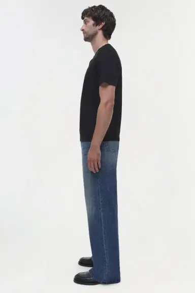 Simkhai Hayes Silk Linen Henley | Thumbnail 4 Simkhai Hayes Silk Linen Henley | Thumbnail 4