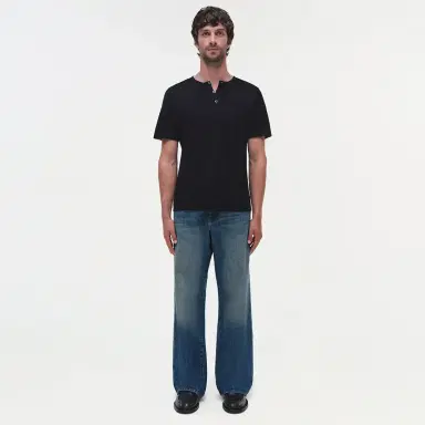 Simkhai Hayes Silk Linen Henley | Thumbnail 7 Simkhai Hayes Silk Linen Henley | Thumbnail 7