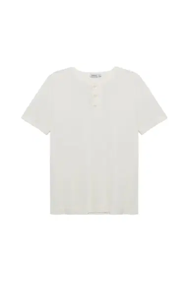 Simkhai Hayes Silk Linen Henley | Thumbnail 1 Simkhai Hayes Silk Linen Henley | Thumbnail 1