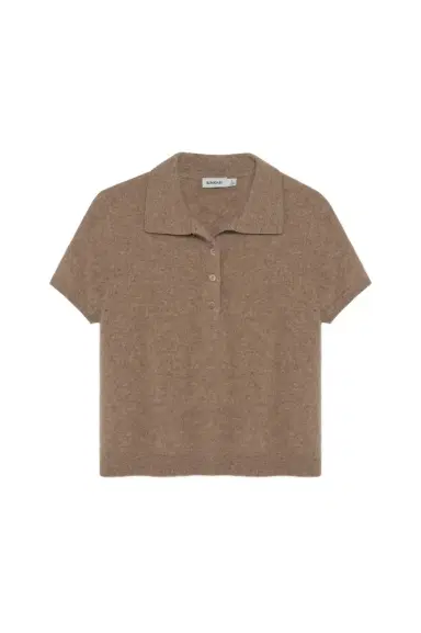 Simkhai Ivy Brushed Knit Polo | Thumbnail 1 Simkhai Ivy Brushed Knit Polo | Thumbnail 1