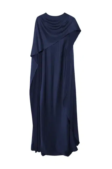 Simkhai Izel Satin Cape Gown | Thumbnail 1 Simkhai Izel Satin Cape Gown | Thumbnail 1