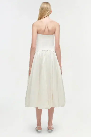 Simkhai Izzy Strapless Taffeta Midi Dress | Thumbnail 5 Simkhai Izzy Strapless Taffeta Midi Dress | Thumbnail 5