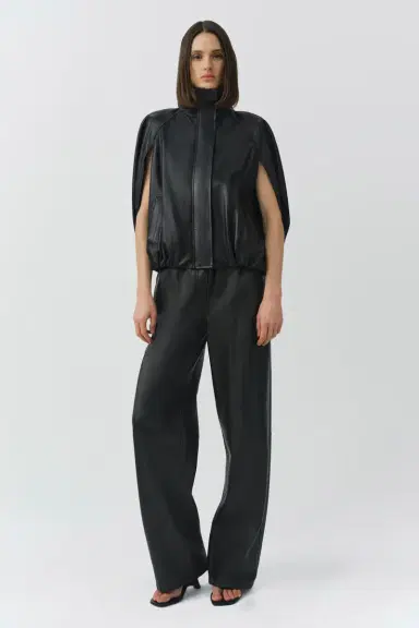 Simkhai Jada Leather Cape Jacket | Thumbnail 3 Simkhai Jada Leather Cape Jacket | Thumbnail 3