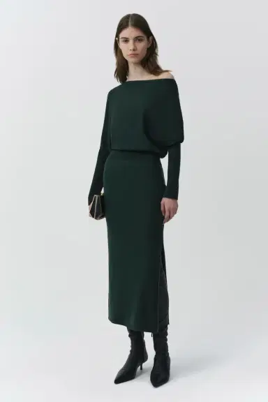 Simkhai Janese Off Shoulder Knit Midi Dress | Thumbnail 4 Simkhai Janese Off Shoulder Knit Midi Dress | Thumbnail 4