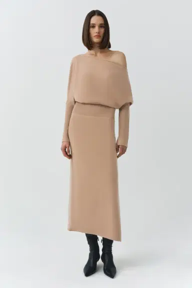 Simkhai Janese Off Shoulder Midi Dress | Thumbnail 2 Simkhai Janese Off Shoulder Midi Dress | Thumbnail 2