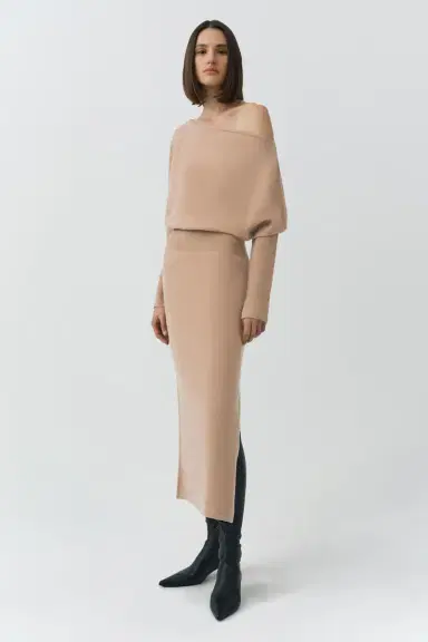 Simkhai Janese Off Shoulder Midi Dress | Thumbnail 3 Simkhai Janese Off Shoulder Midi Dress | Thumbnail 3