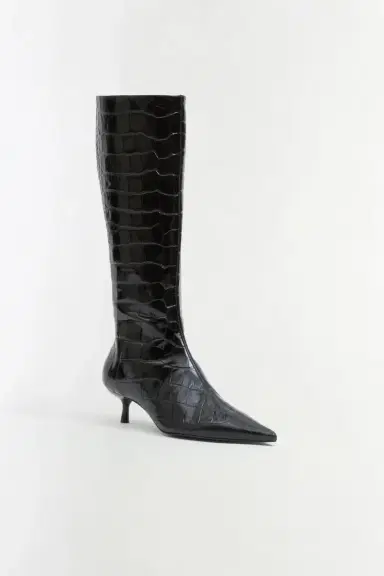 Simkhai Janine Croc-Embossed Leather Knee High Boot | Thumbnail 2 Simkhai Janine Croc-Embossed Leather Knee High Boot | Thumbnail 2