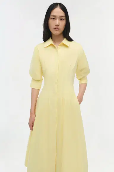 Simkhai Jazz Cotton Pintuck Midi Dress | Thumbnail 3