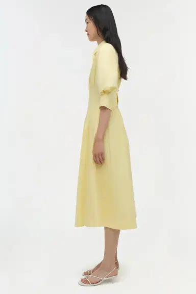 Simkhai Jazz Cotton Pintuck Midi Dress | Thumbnail 4