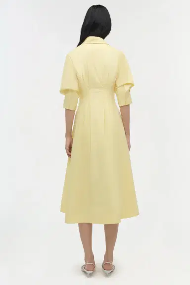 Simkhai Jazz Cotton Pintuck Midi Dress | Thumbnail 5