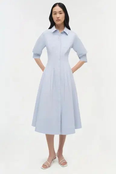 Simkhai Jazz Cotton Pintuck Midi Dress | Thumbnail 2 Simkhai Jazz Cotton Pintuck Midi Dress | Thumbnail 2