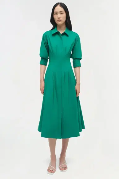 Simkhai Jazz Cotton Pintuck Midi Dress | Thumbnail 2 Simkhai Jazz Cotton Pintuck Midi Dress | Thumbnail 2